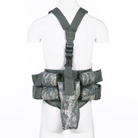 101 INC Tactical Paintball Vest i farven ACU Camouflage set bagfra
