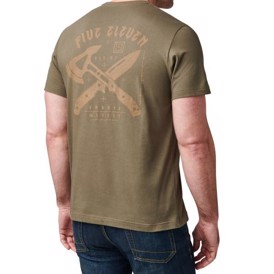 5.11 Tactical Choose Wisely T-shirt i farven Ranger Green set bagfra