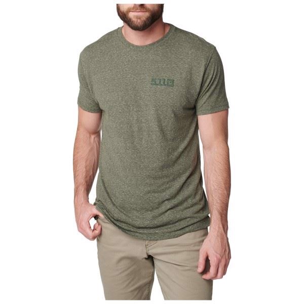 5.11 Tactical Triblend Legacy T-shirt i farven Military Green Heather