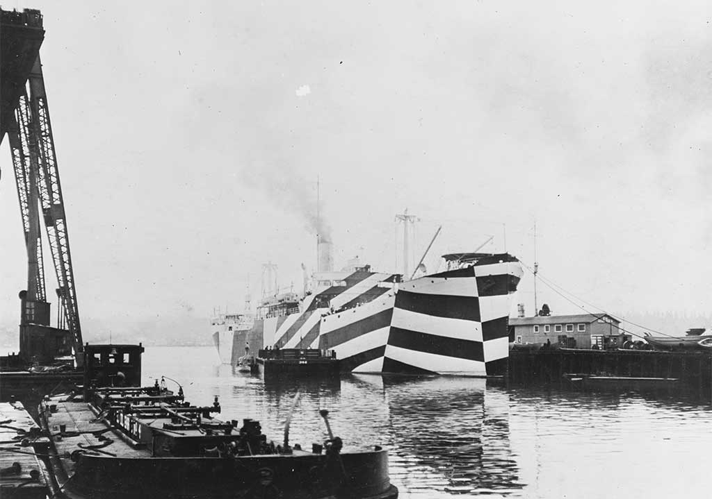 SS West Mahomet i Dazzle camouflage