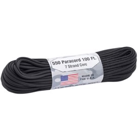 Atwood Rope Tactical Paracord Reb 550, 4 mm X 30 m set i farven Sort
