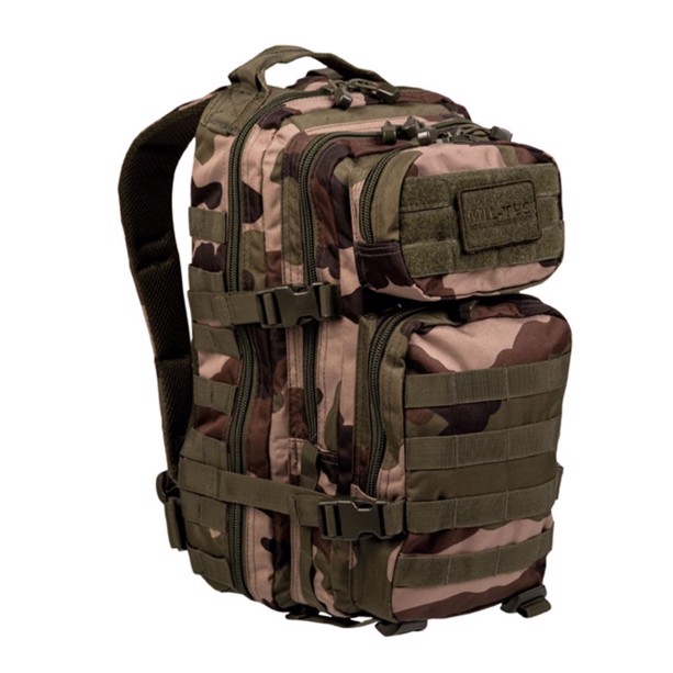 Small US Assault Pack fra Mil-Tec i CCE camouflage